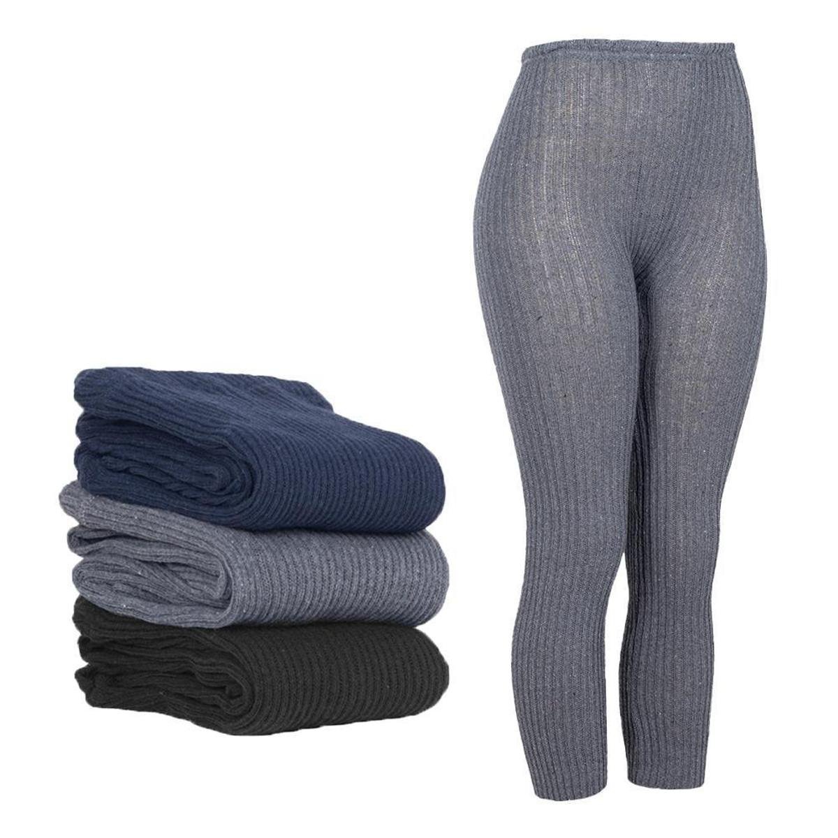 Calça Fusô Grossa De Lã Tricot Feminina Adulto Lisa Inverno - Cinza Menor preço em Calça Fusô Grossa De Lã Tricot Feminina Adulto Lisa Inverno - Cinza