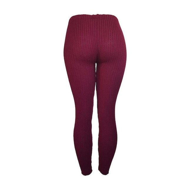Calça Fuso Katlen Tricot Canelado - segunda pele