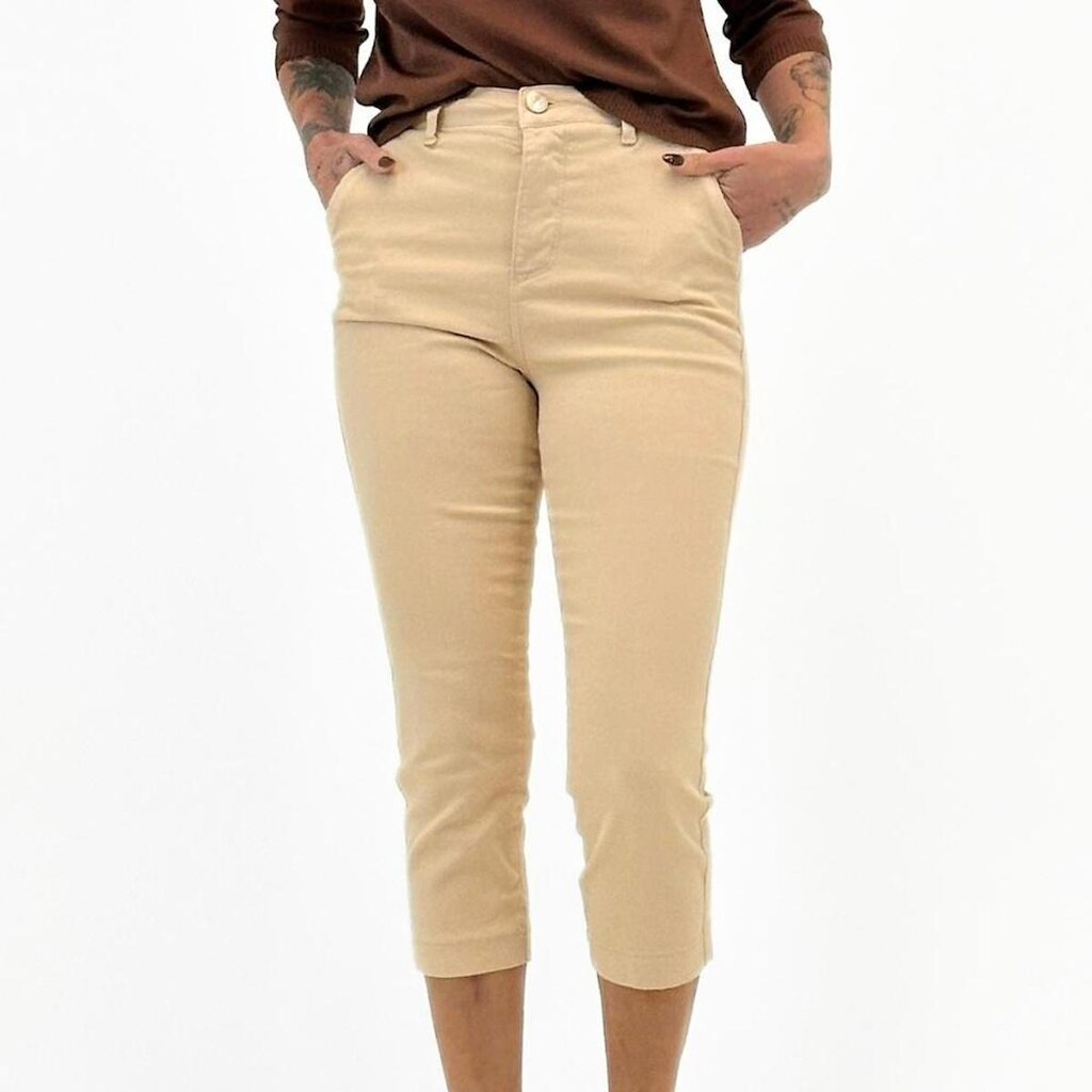 Calça Geração Moderna Cropped em Sarja Feminina