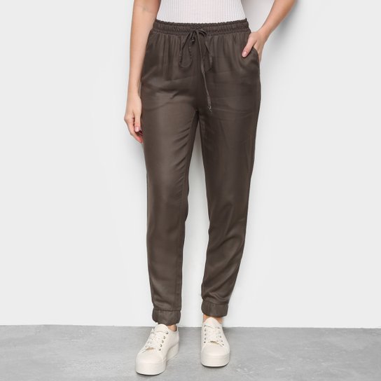 Calça Hering Jogger Lisa Feminina - Chumbo