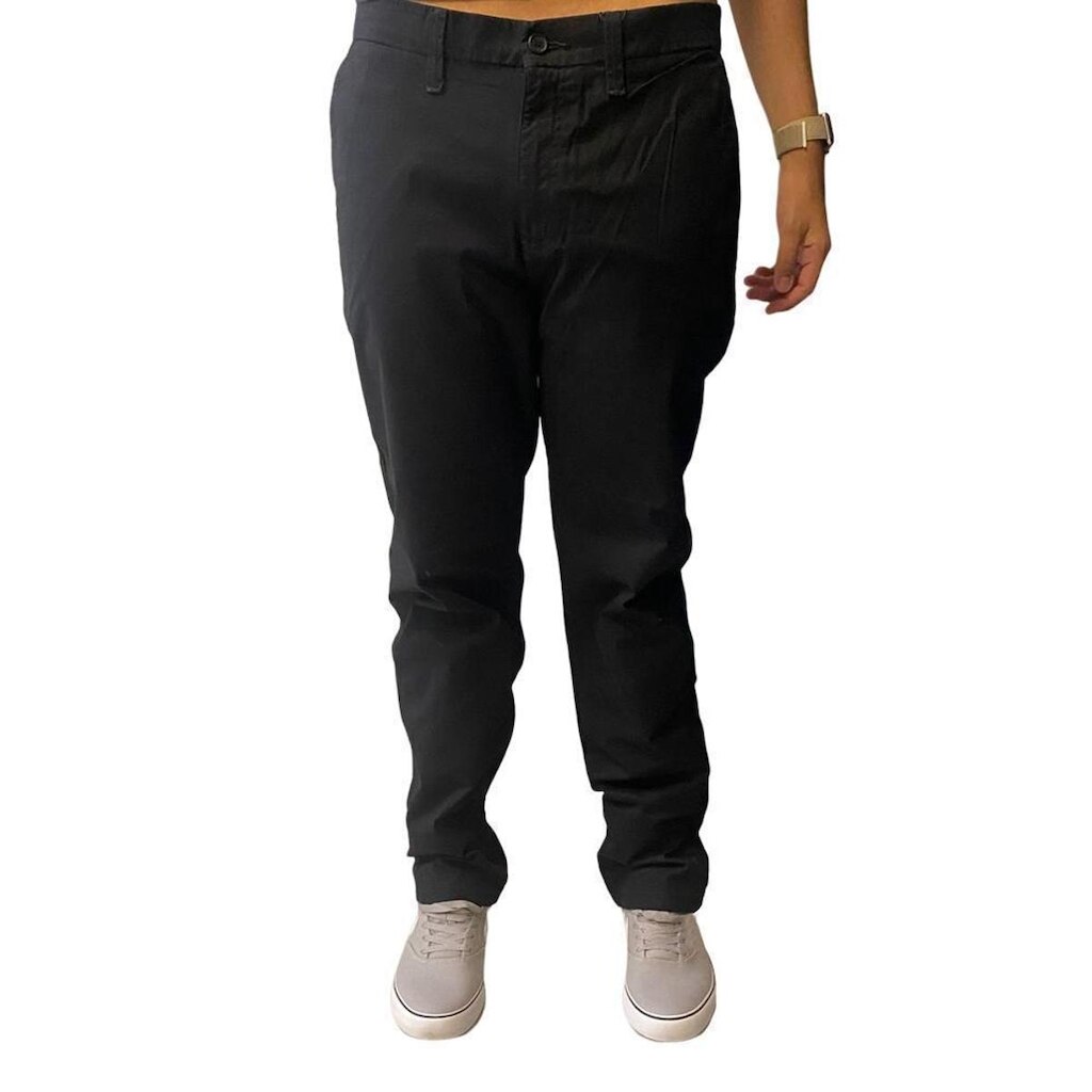 Calça Individual Sarja Bolso Preto