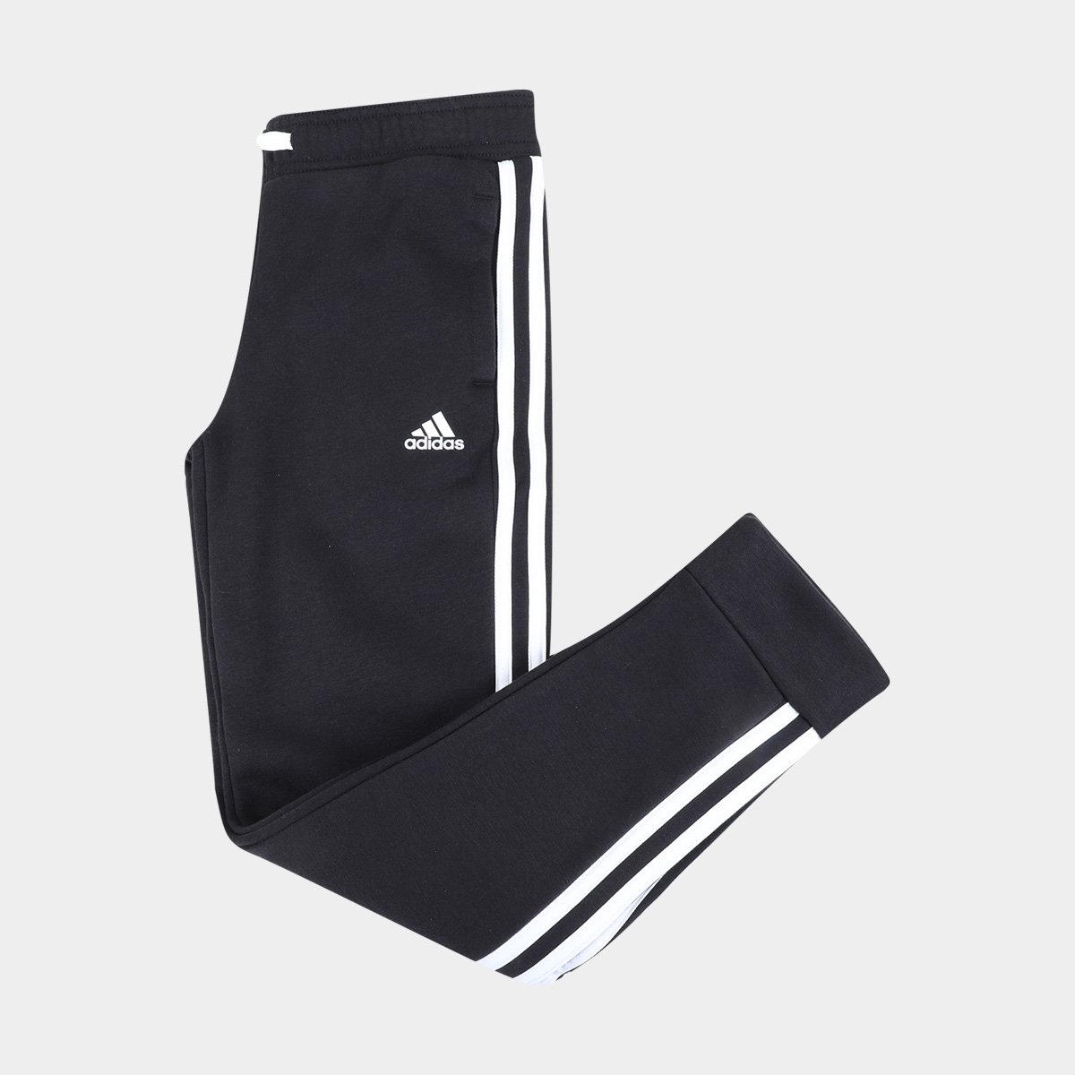 Calça Infantil Adidas Essentials 3 Stripes Feminina - Preto+Branco Menor preço em Calça Infantil Adidas Essentials 3 Stripes Feminina - Preto+Branco