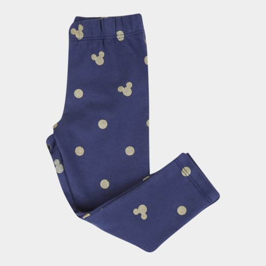 Calça Infantil Disney Minnie Glow Feminina - Marinho