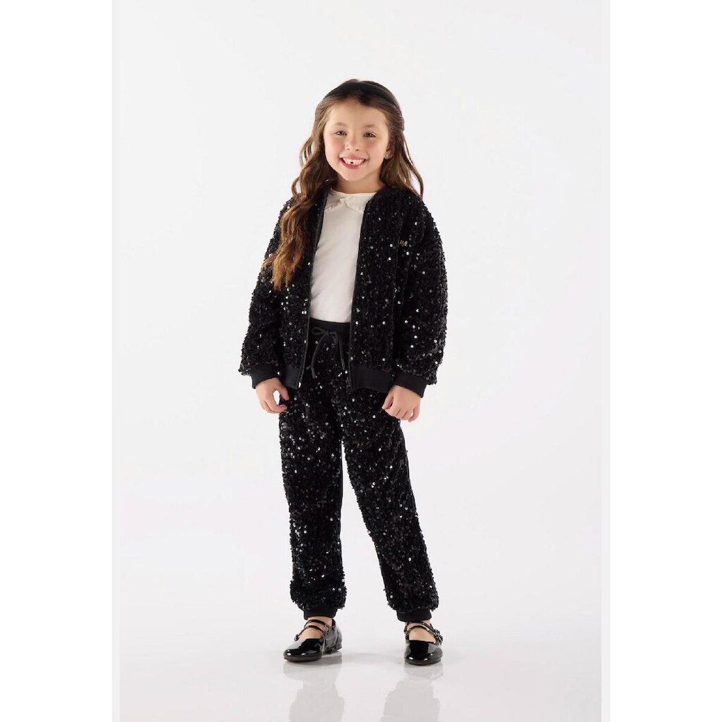 Calça Infantil Feminino em Veludo Paetê Up Baby