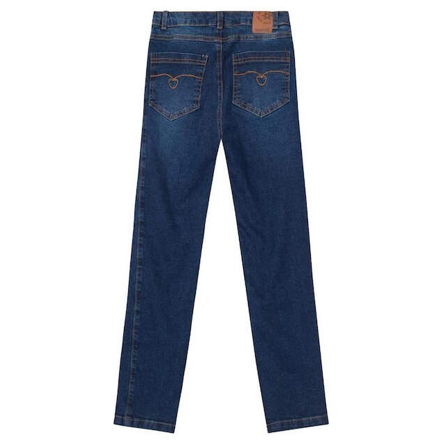 Calça infantil menina em jeans Brandili