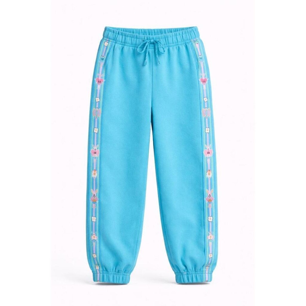 Calça Infantil Menina Vi um Monstrinho Alphabeto Ciano