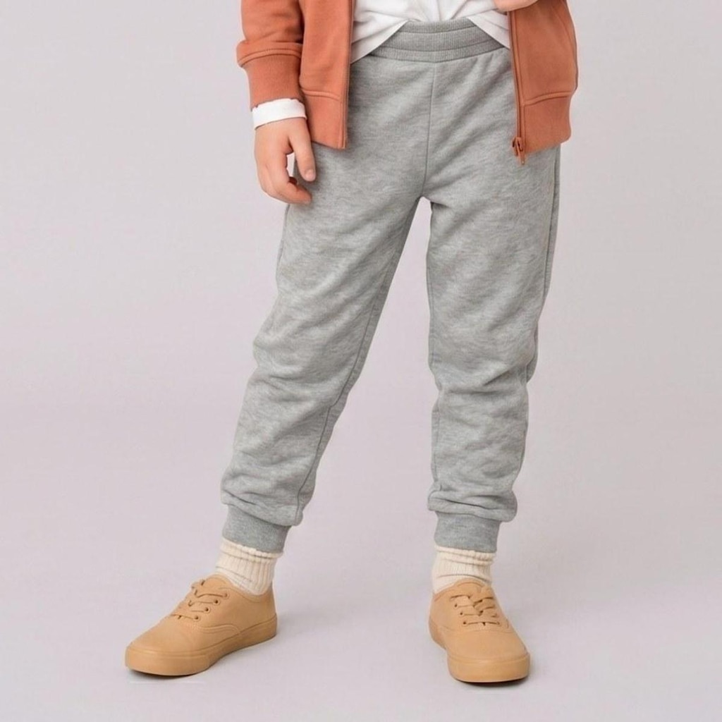 Calça Infantil Menino Lisa Em Moletom Upalôo