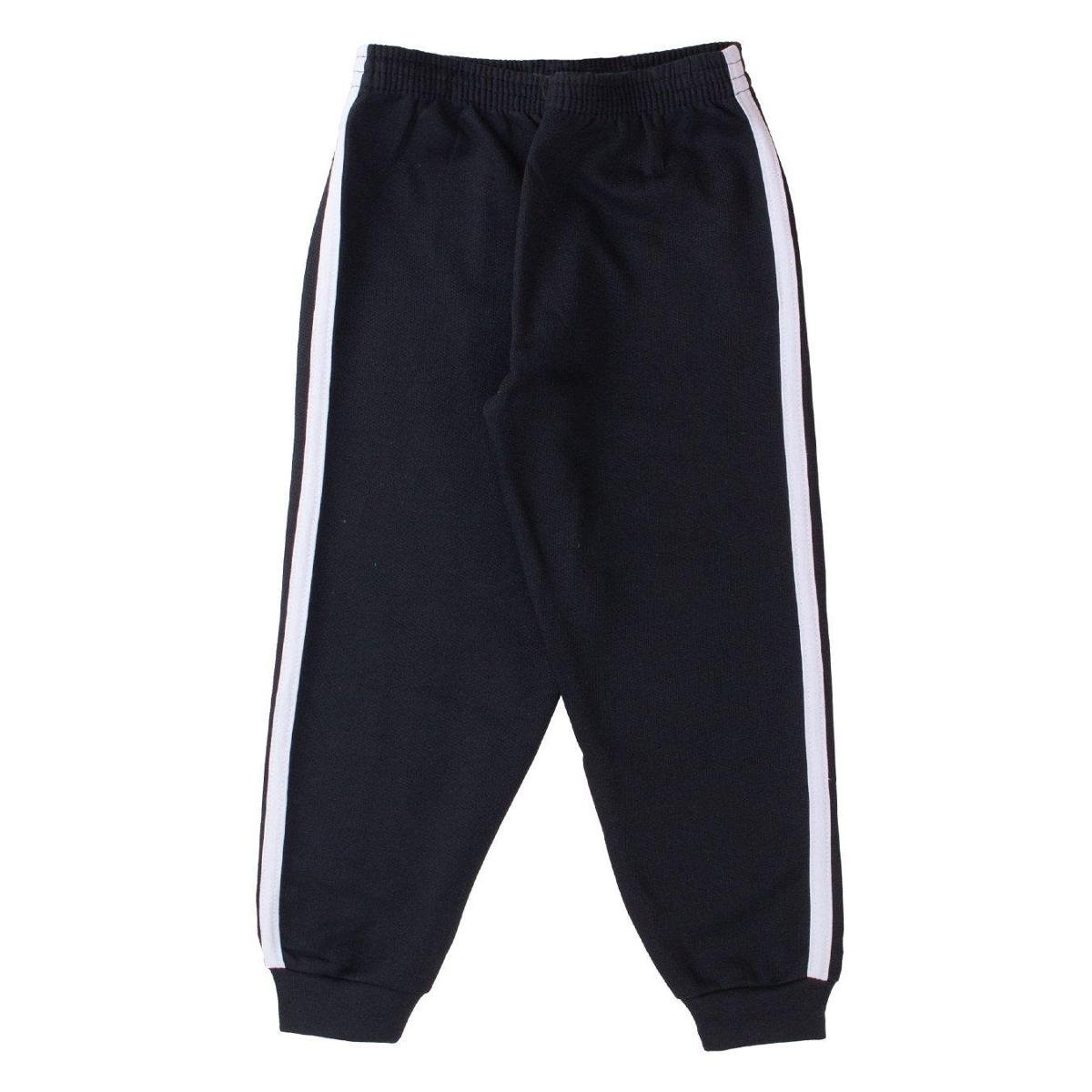 Calça Infantil Menino Moletom Galão - Pequetitos - Preto Menor preço em Calça Infantil Menino Moletom Galão - Pequetitos - Preto