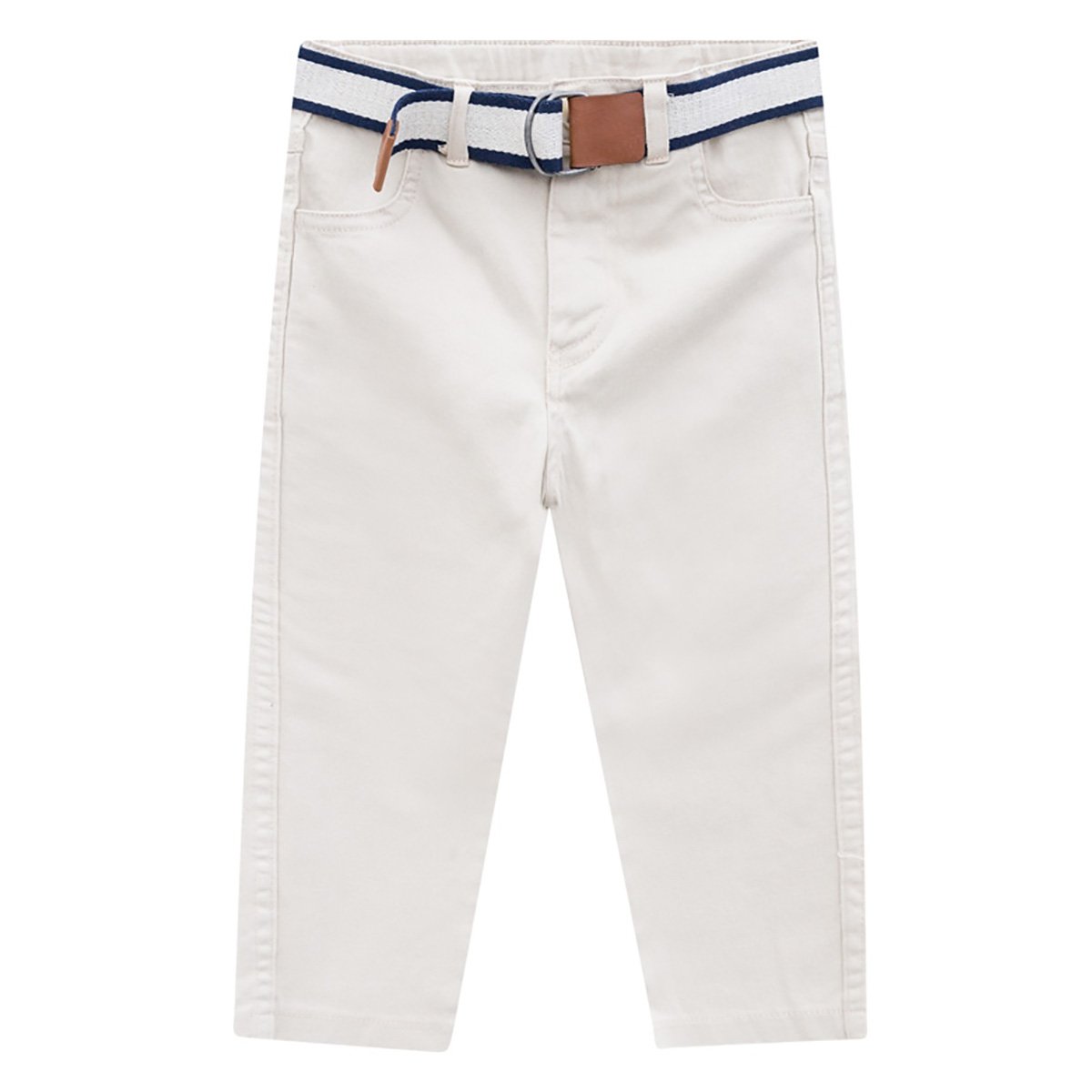 Calça Infantil Sarja Milon Básica Com Cinto - Cáqui Menor preço em Calça Infantil Sarja Milon Básica Com Cinto - Cáqui