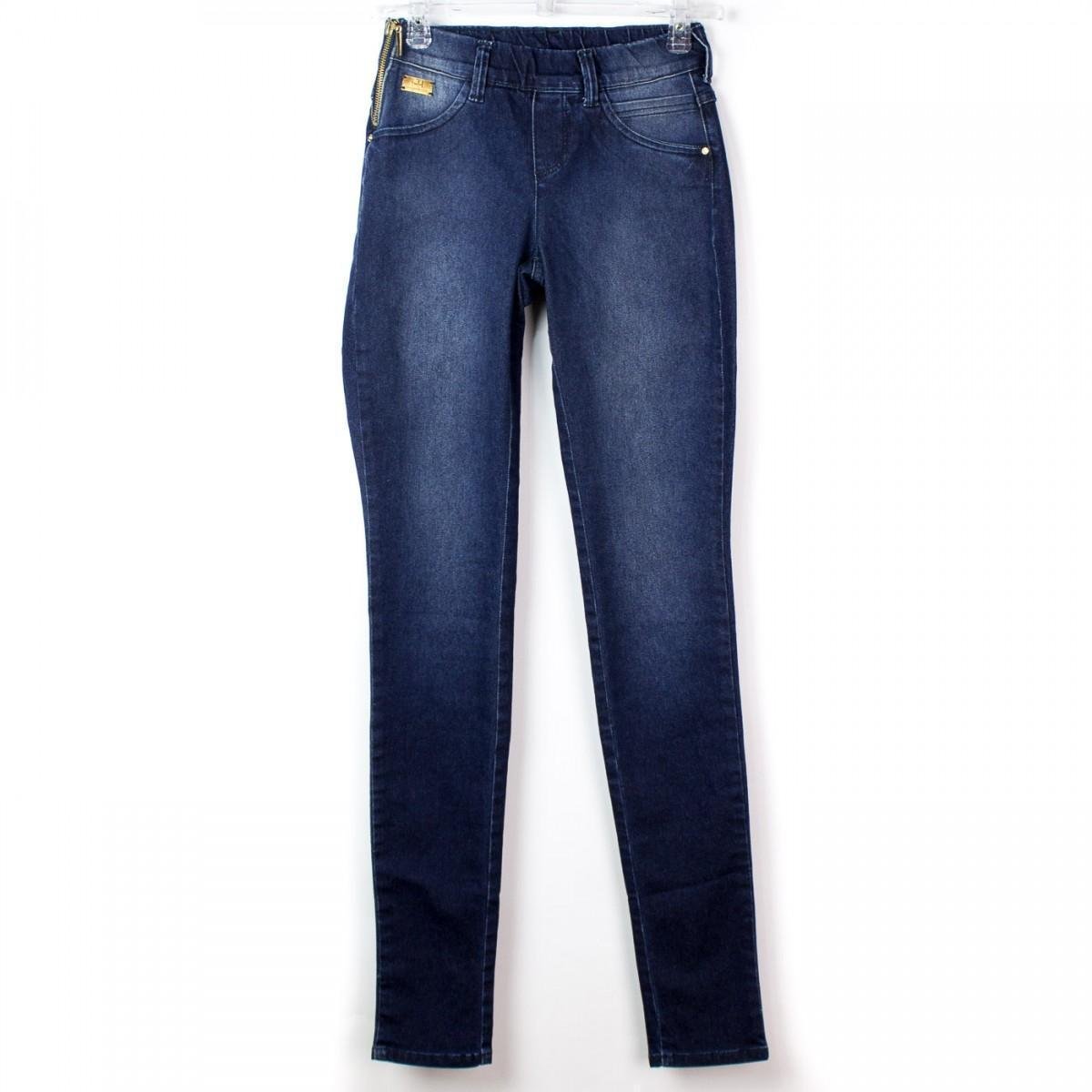 Calça Jeans Ana Hickmann Slim Leg Low Feminina - Jeans Menor preço em Calça Jeans Ana Hickmann Slim Leg Low Feminina - Jeans
