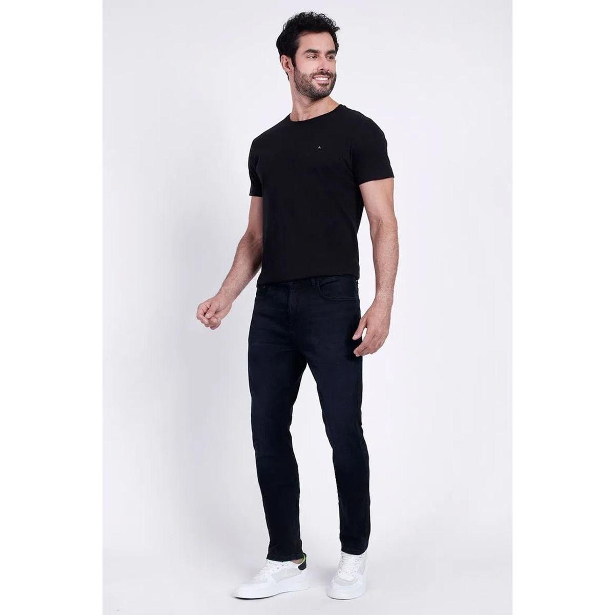 Calça Jeans Aramis Slim Especial Escura Azul Escuro Tam. 44 Menor preço em Calça Jeans Aramis Slim Especial Escura Azul Escuro Tam. 44