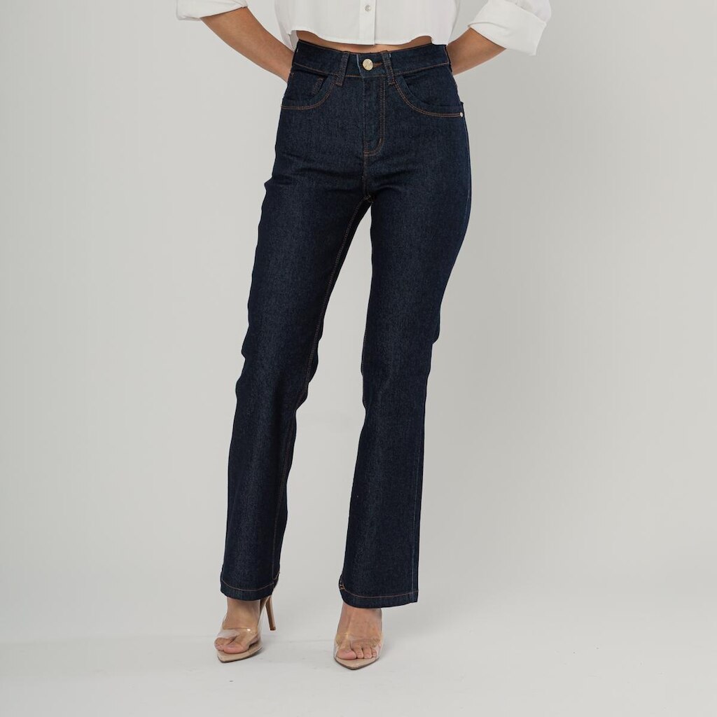 Calça Jeans Básica Petit Boot cut Moda Chic Clássica