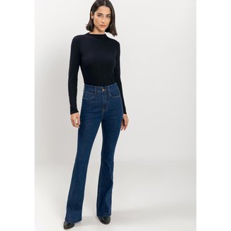 Calça Jeans Boot Cut Contour Com Cintura Alta