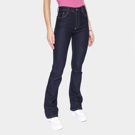 Calça Jeans Boot Cut Sawary Lisa Cintura Alta Feminina