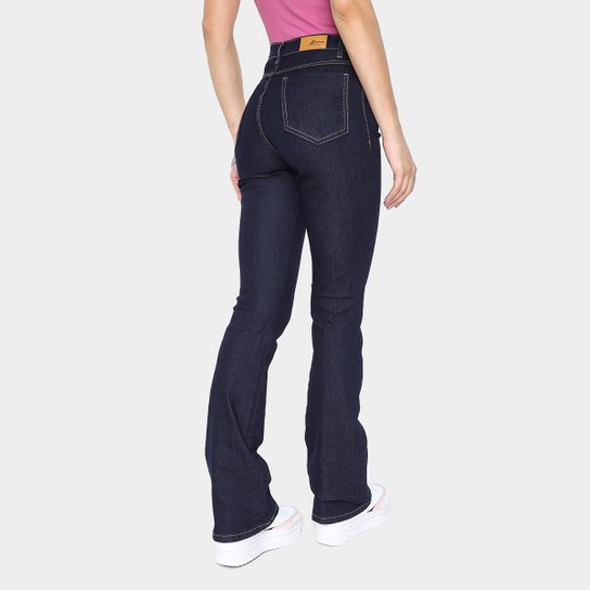 Calça Jeans Boot Cut Sawary Lisa Cintura Alta Feminina