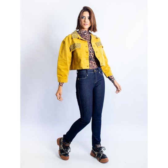 Calça Jeans Caos Butt Feminina - Azul