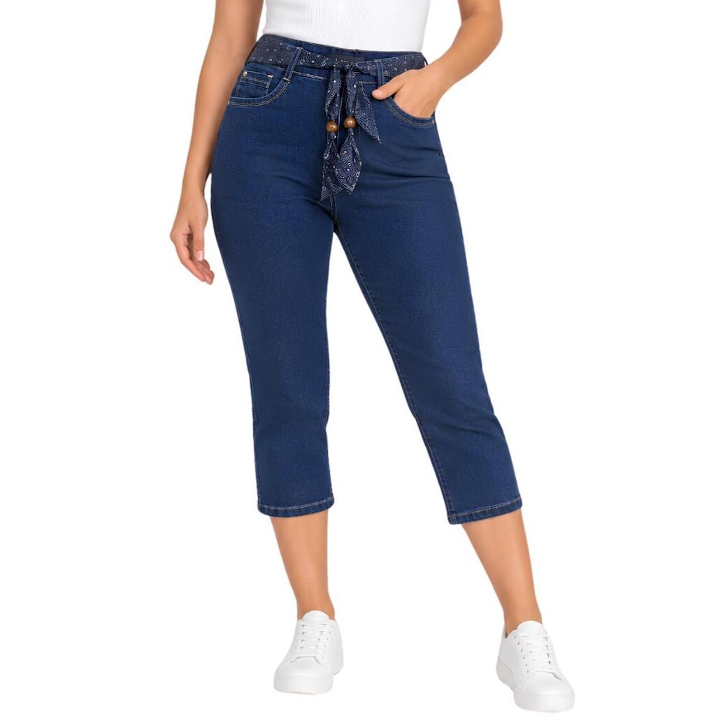 CALÇA JEANS CAPRI LEBLUE FEMININO REF: LEB9111