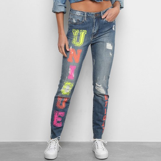 Calça Jeans Carmim Estampada Feminina Zattini