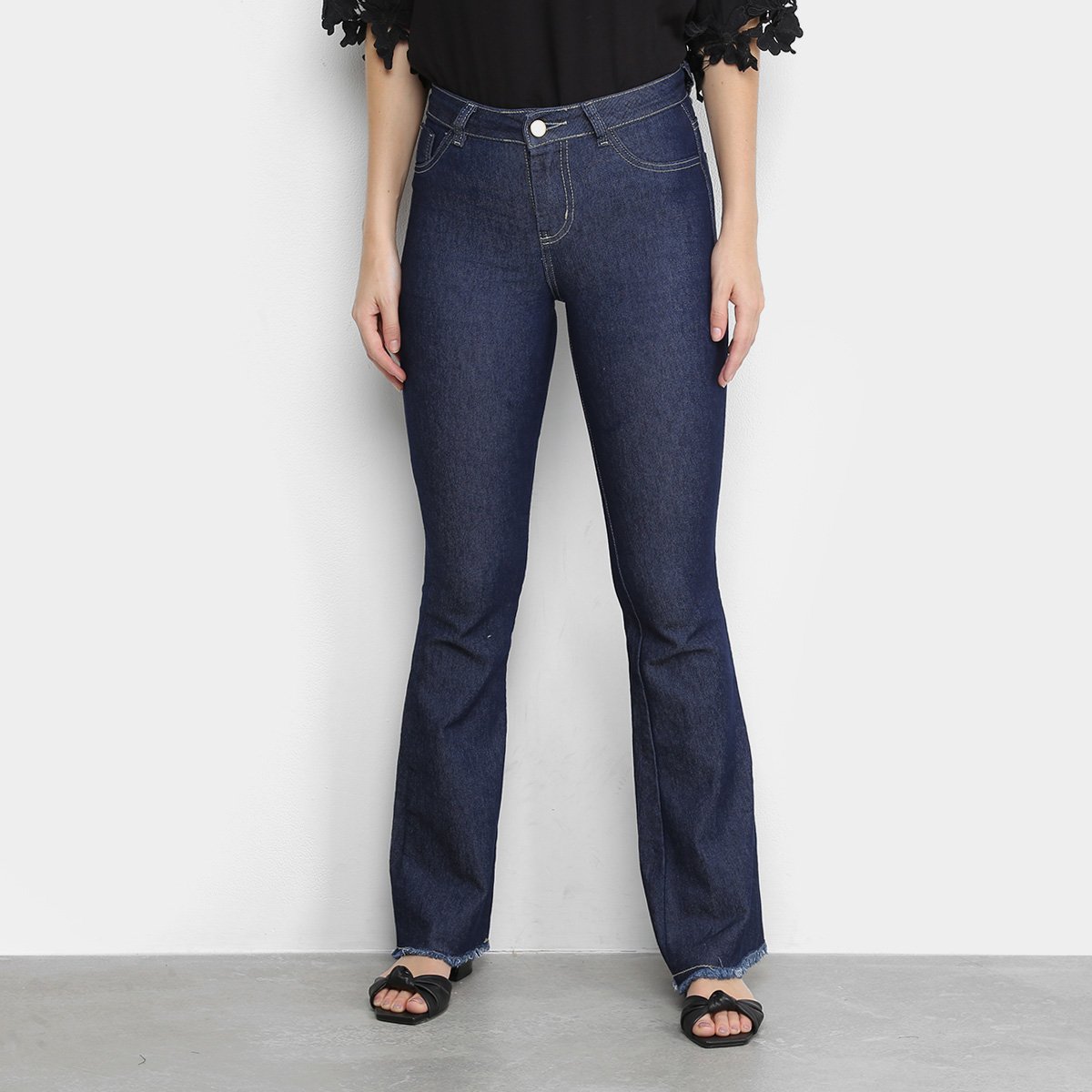 Calça Jeans Coffee Flare Feminina - Azul Escuro é ruim? Calça Jeans Coffee Flare Feminina - Azul Escuro é boa?