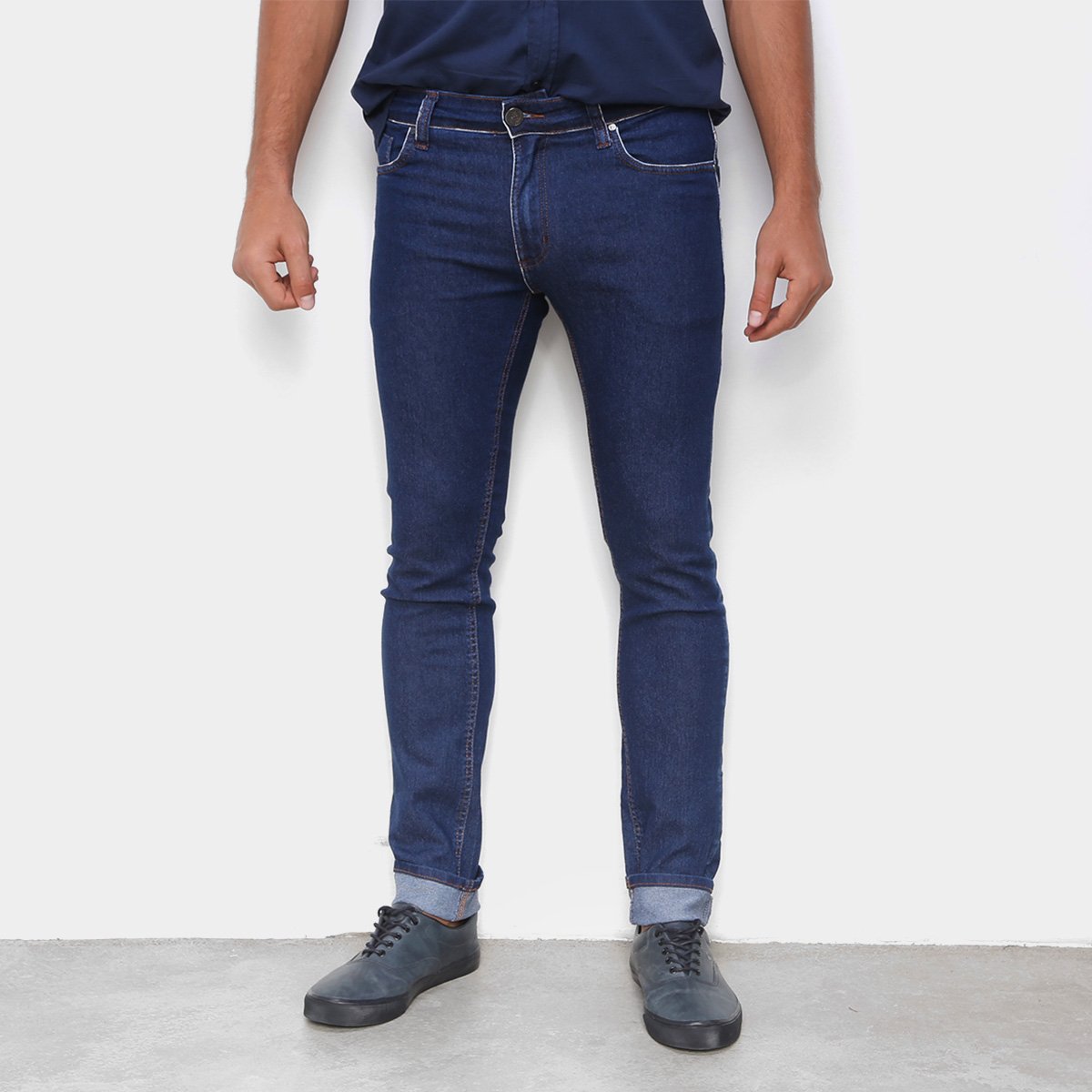 Calça Jeans Colcci Básica Felipe Masculina - Azul Menor preço em Calça Jeans Colcci Básica Felipe Masculina - Azul