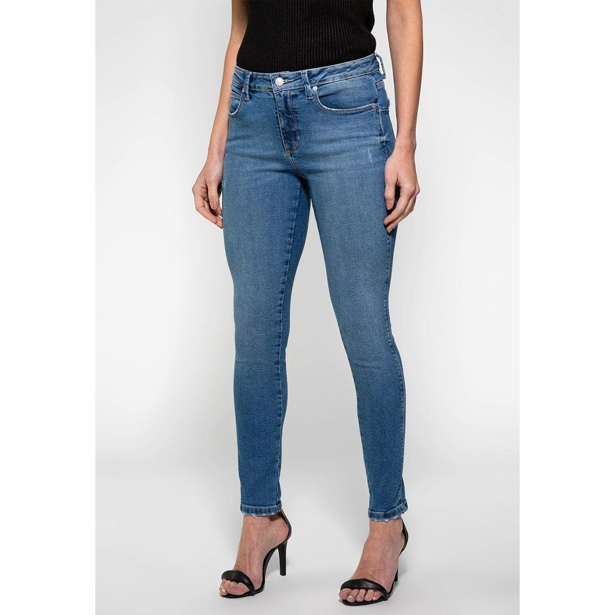 Calça Jeans Curve-x Guess - Azul Menor preço em Calça Jeans Curve-x Guess - Azul