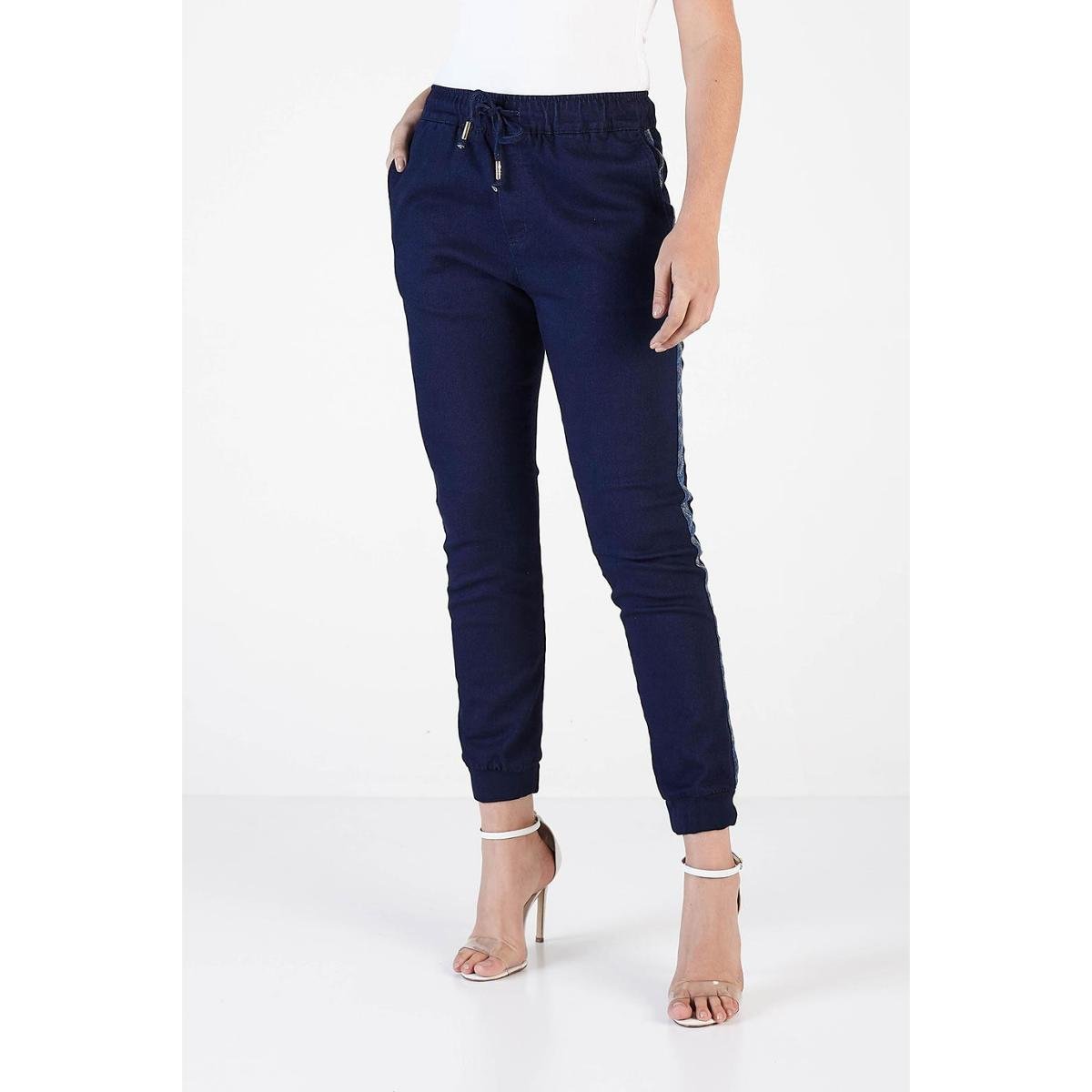 Calça Jeans Denuncia Jogger 201324317 Azul - Azul - 46 - Azul Menor preço em Calça Jeans Denuncia Jogger 201324317 Azul - Azul - 46 - Azul