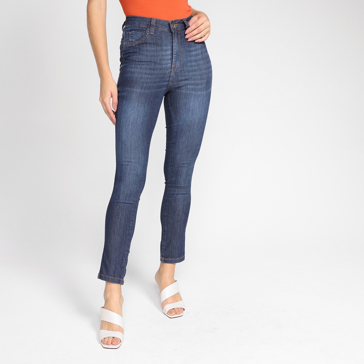 Calça Jeans Ecxo Skinny Escura Feminina - Azul é ruim? Calça Jeans Ecxo Skinny Escura Feminina - Azul é boa?
