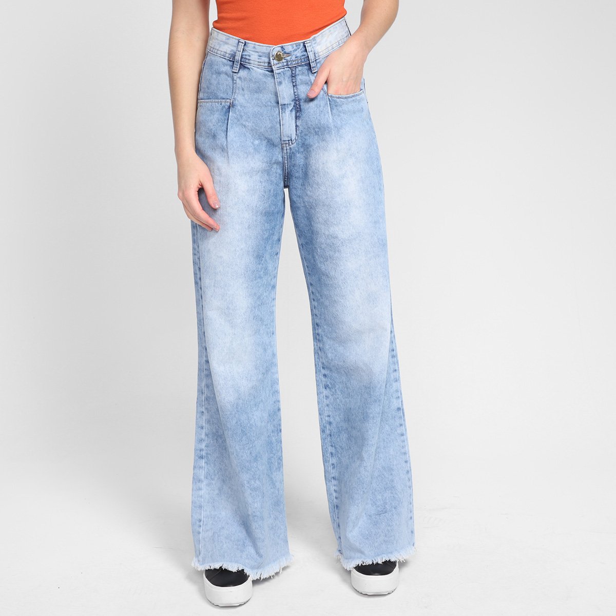 Calça Jeans Ecxo Wide Leg Feminina - Azul é ruim? Calça Jeans Ecxo Wide Leg Feminina - Azul é boa?