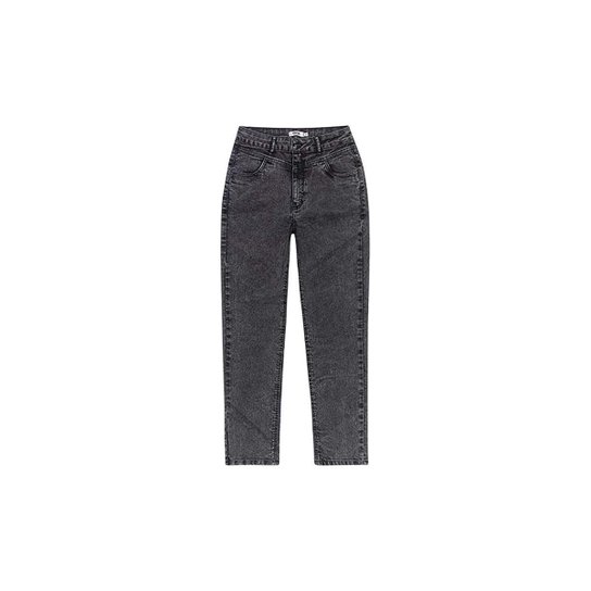 Calça Jeans Enfim Mom Stretch Feminina - Preto