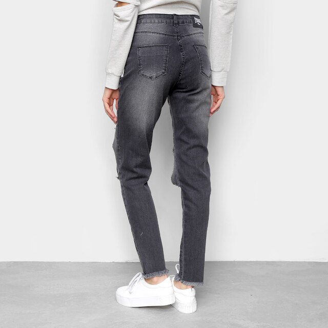 Calça Jeans Everlast Boyfriend Tela Feminina