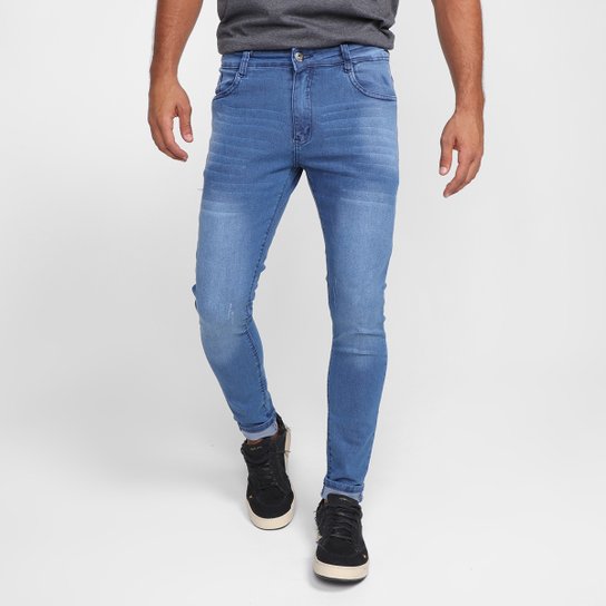 Calça Jeans Evidence Masculina - Azul Claro
