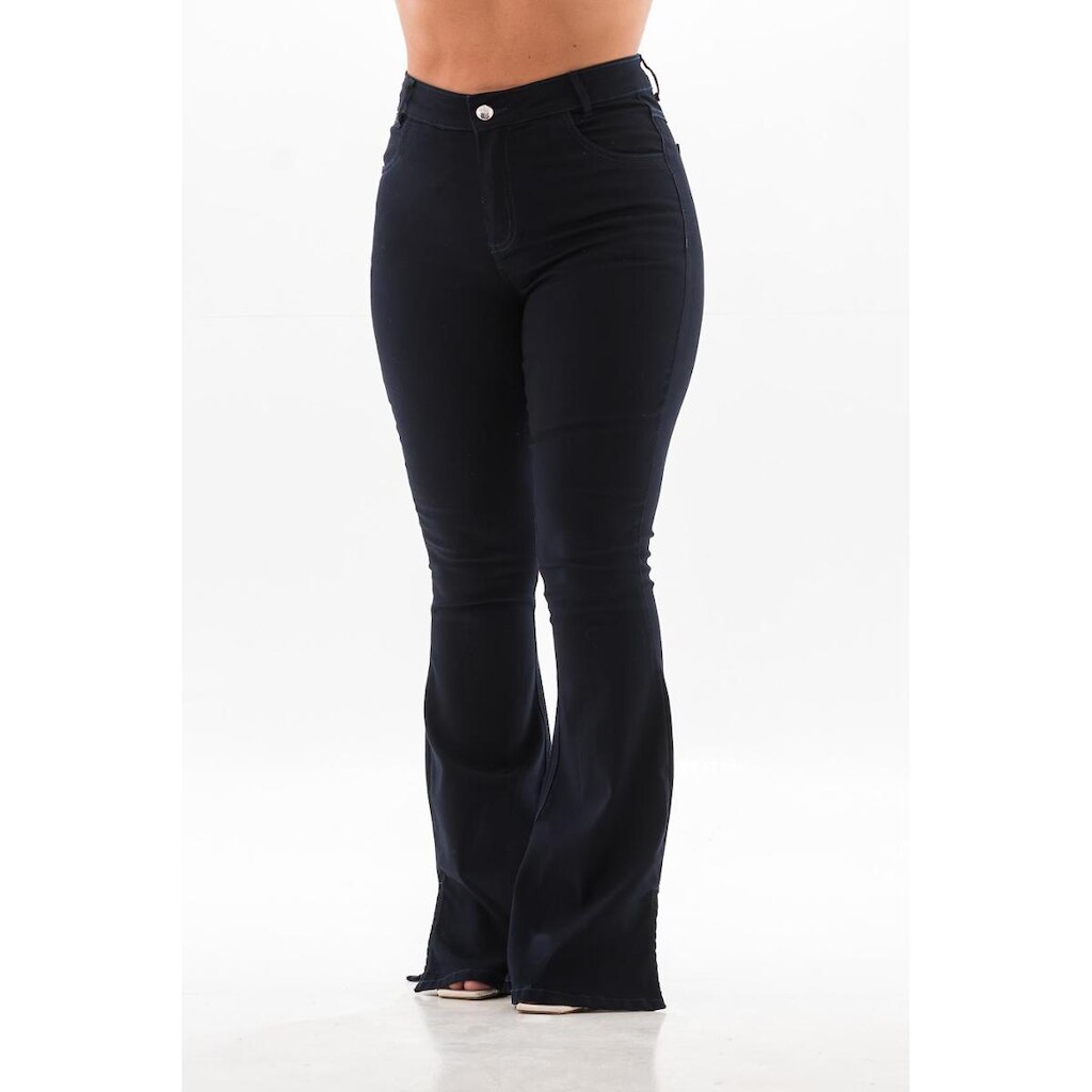 Calça Jeans Feminina Arauto Hot Flare Blue Essence