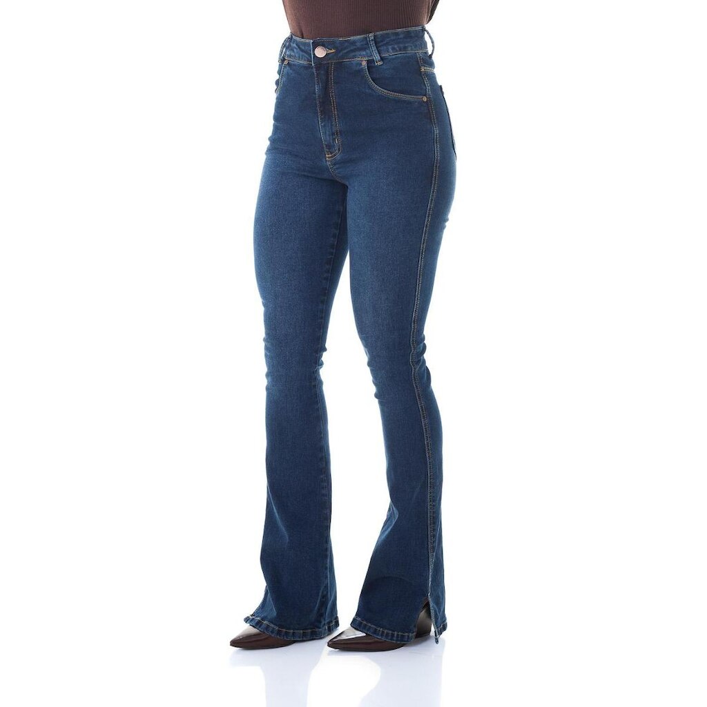 Calça Jeans Feminina Arauto Hot Flare