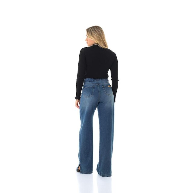 Calça Jeans Feminina Arauto Wide Leg
