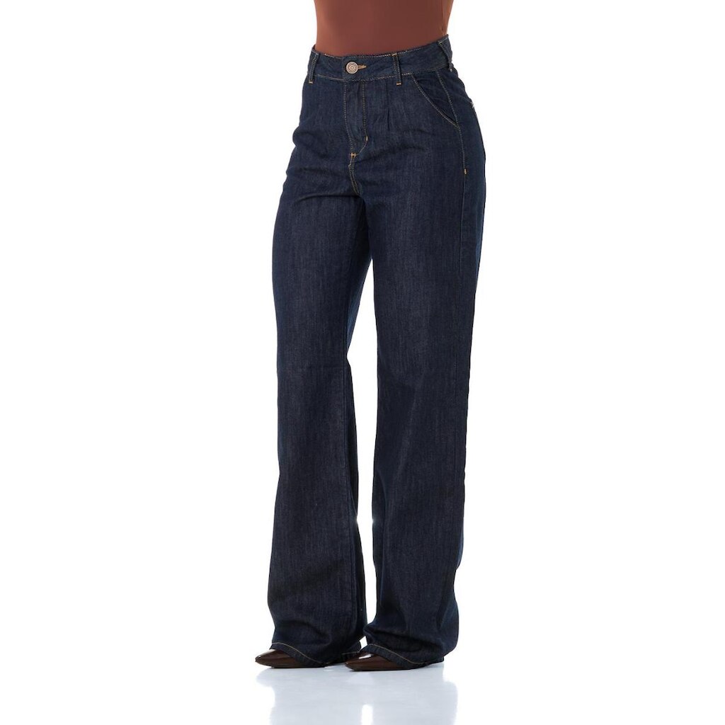 Calça Jeans Feminina Arauto Wide Leve