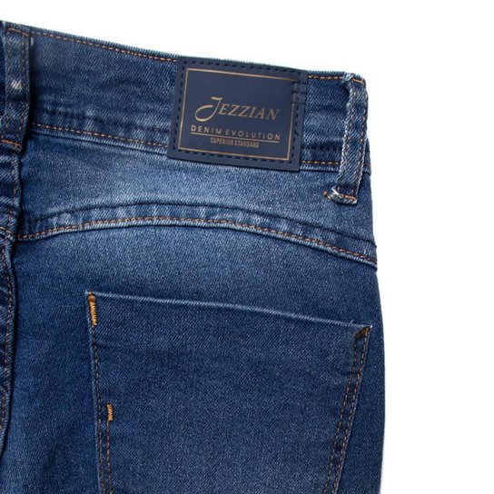 Calça Jeans Feminina Eagle Rose Cigarrete Azul
