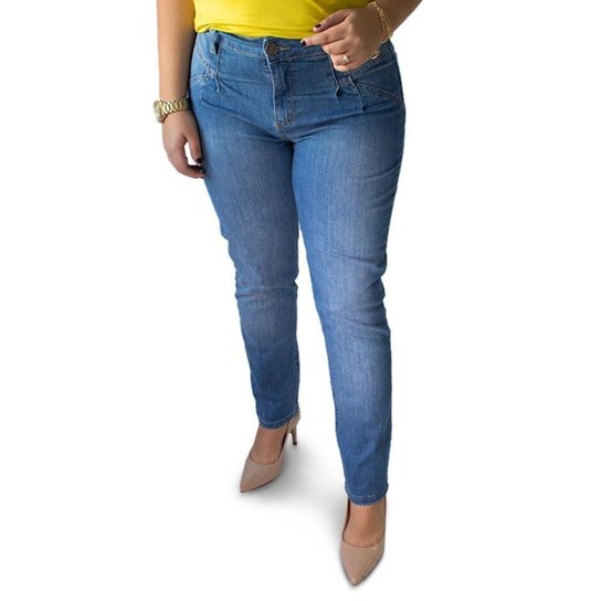 Calça Jeans Feminina Modelo Mom Cintura Alta Anticorpus - Única