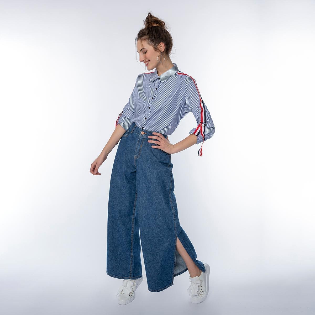 calça jeans feminina pantalona