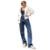 CALÇA JEANS FEMININA RETA CINTURA ALTA 24330 - Azul Escuro