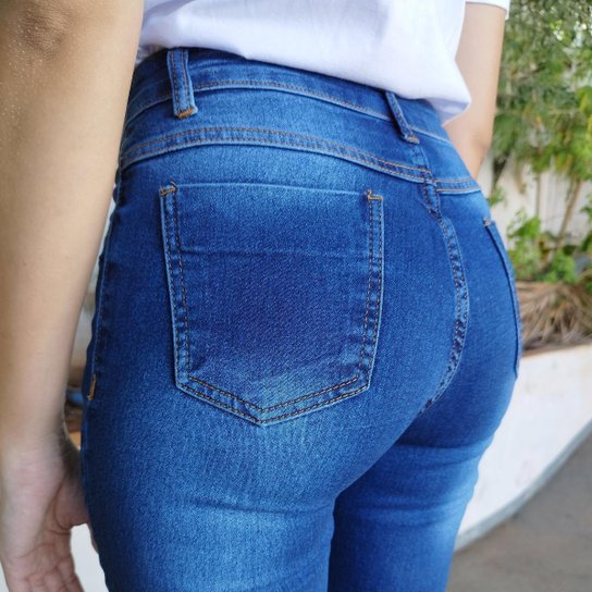 Calça Jeans Feminina Reta tradicional ALMIX