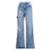 Calça Jeans Feminina Sawary Wide Leg Estonado Azul - Azul
