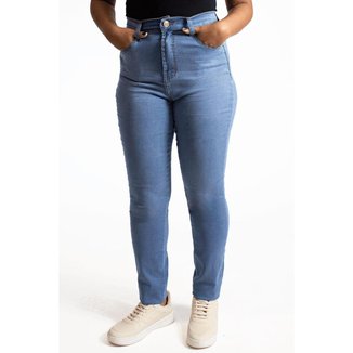 Calça Jeans Feminina Skinny Five Pockets Polo Wear Jeans Claro