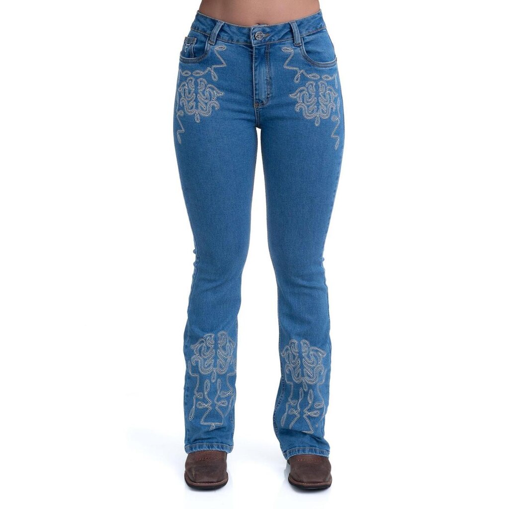 CALÇA JEANS FEMININA TEXAS FARM - TEXAN LINE - PDF043