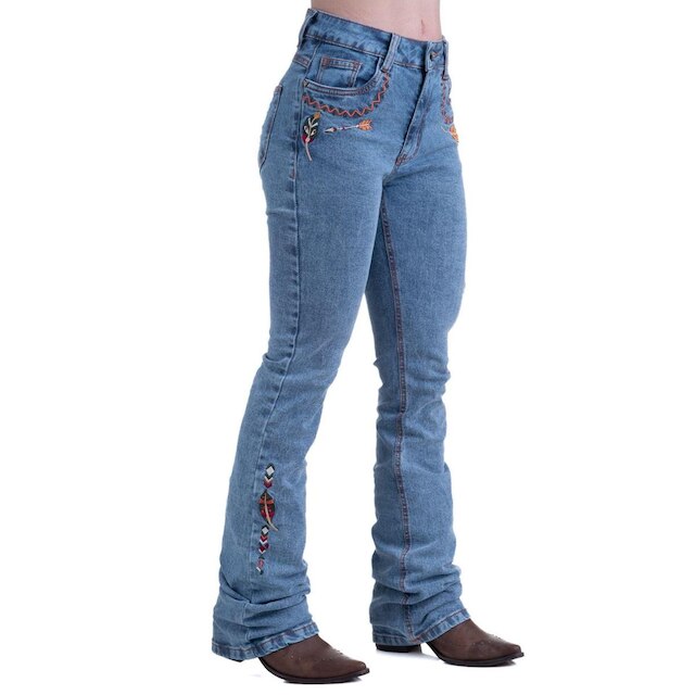 CALÇA JEANS FEMININA TEXAS FARM - VITALITY UMBER - PDF047