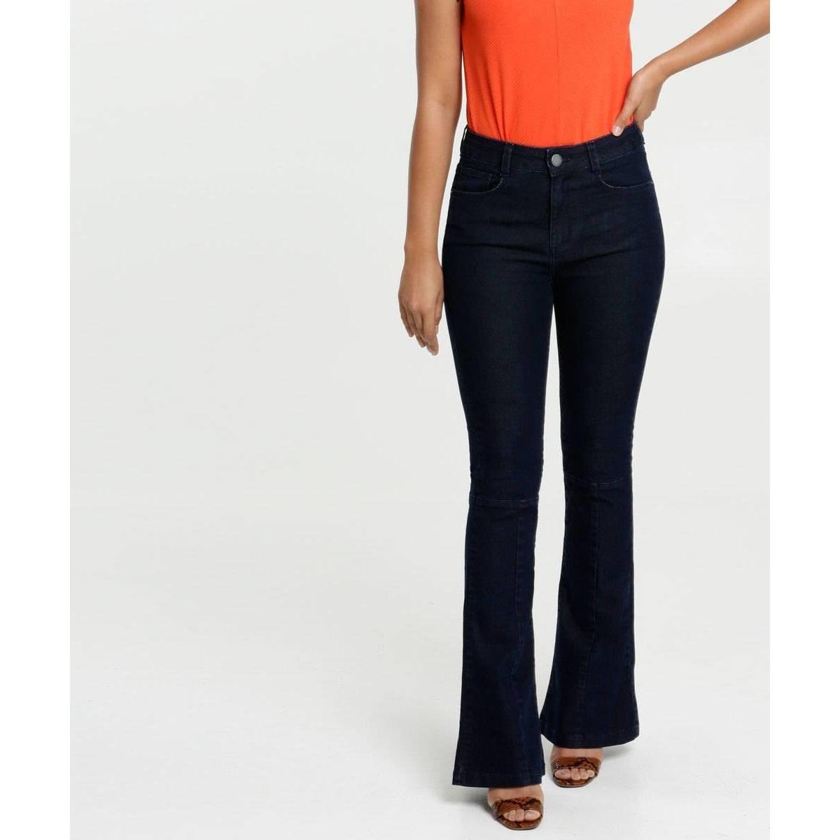 calça boca de sino marisa