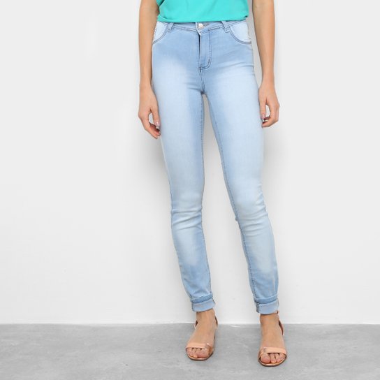 Calça Jeans Grifle Skinny Feminina - Azul Claro