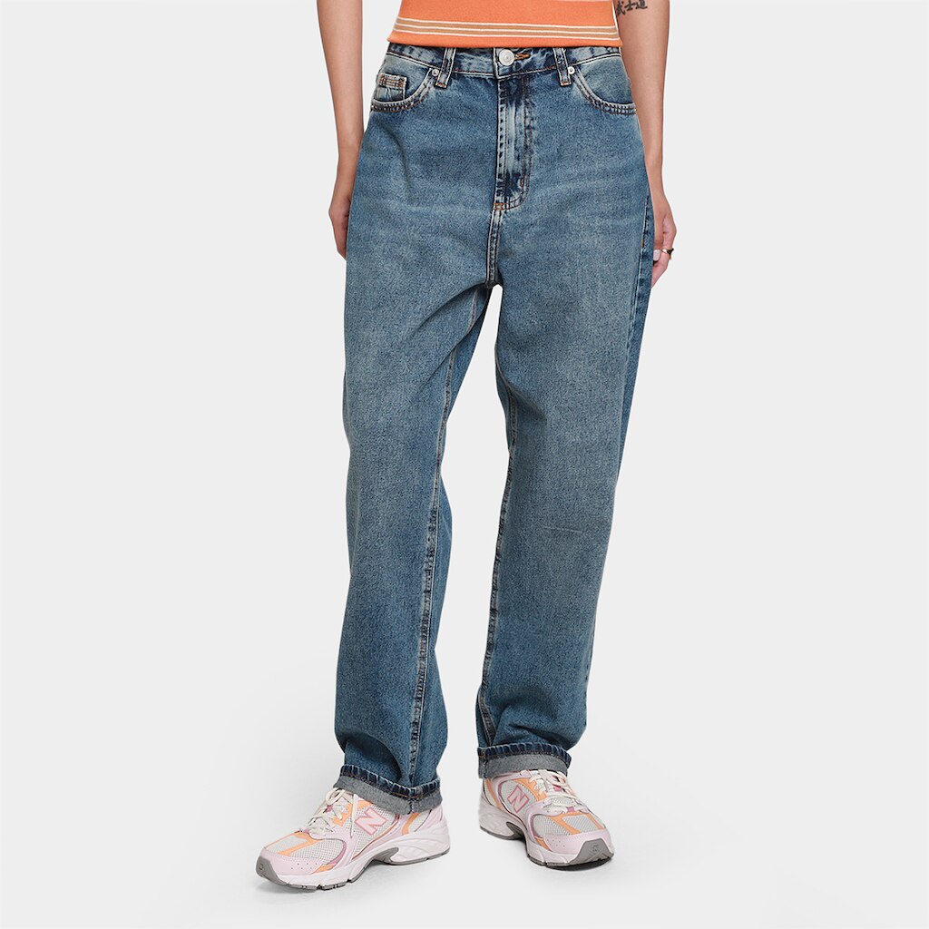 Calça Jeans Hering Mom Cintura Alta Feminina