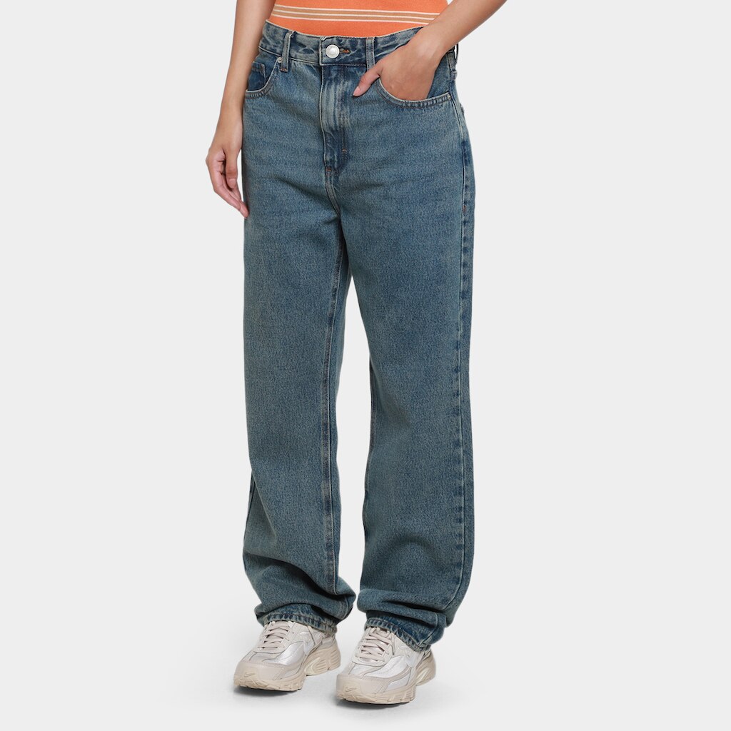 Calça Jeans Hering Reta Cintura Alta Feminina
