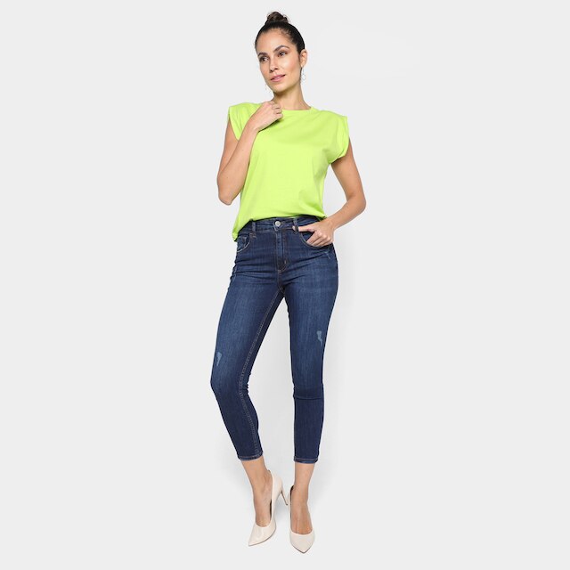 Calça Jeans Hering Skinny Cintura Alta Feminina