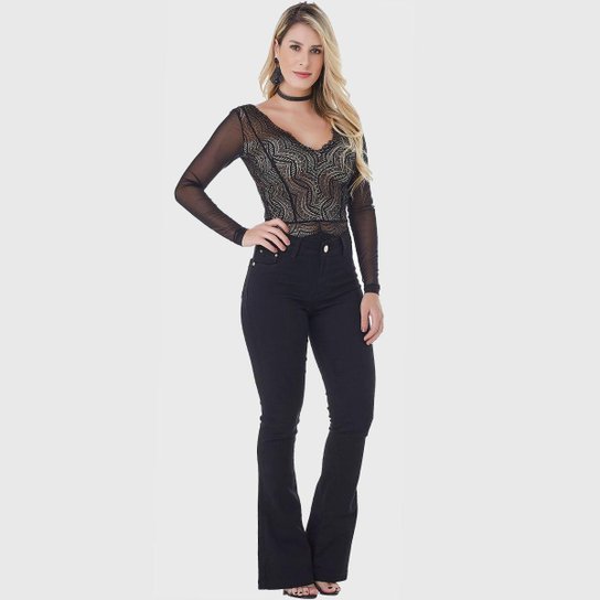 Calça Jeans Hno Jeans Flare Petit Feminina